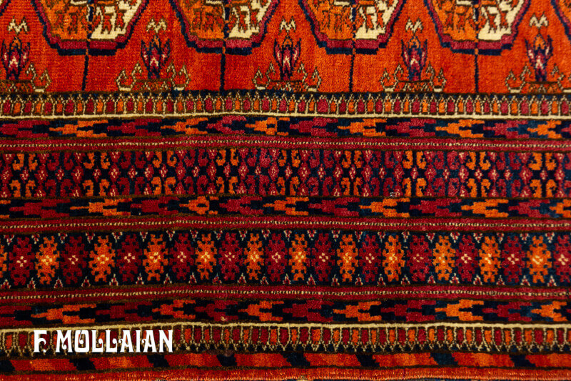 Tappeto Antico Splendido Turkmeno Bukhara (russo) n°:38543554